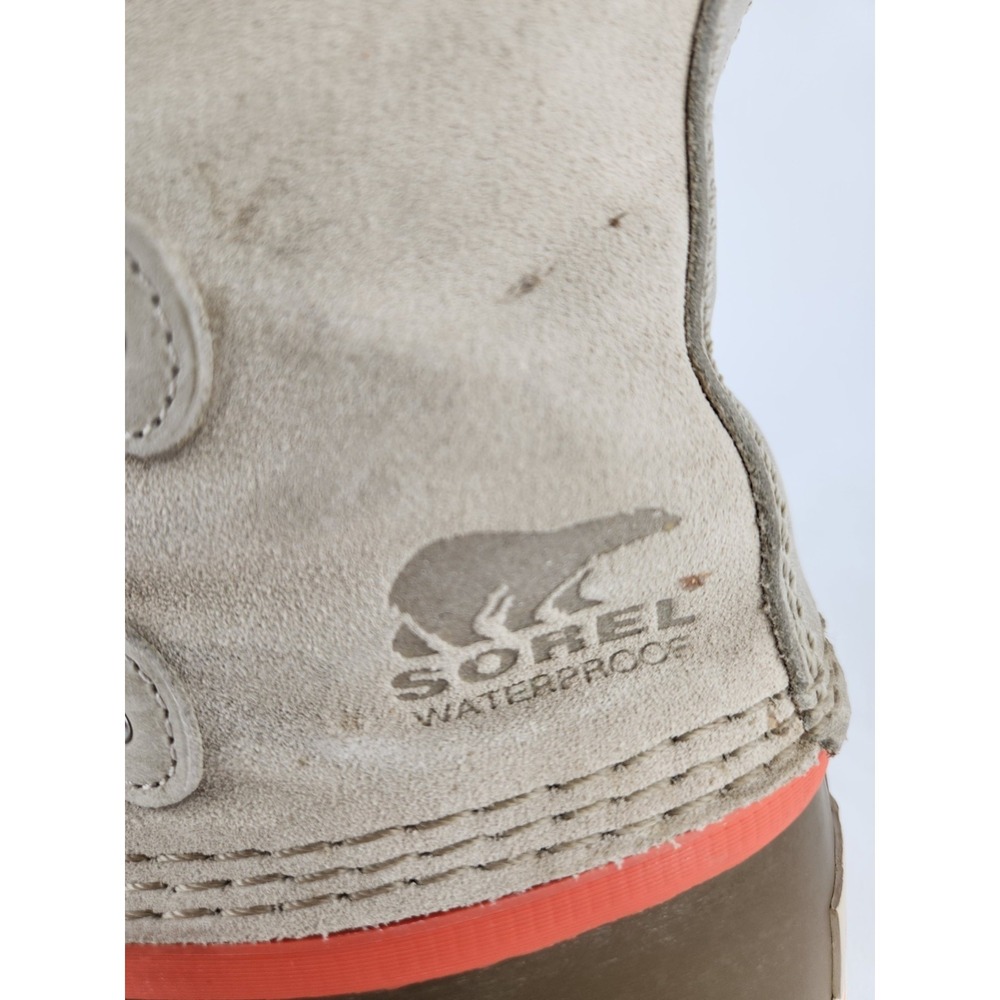 Sorel Joan Of Arctic Leather Boots Women SZ 10 Waterproof Thick Knit Snow Winter - Picture 12 of 16